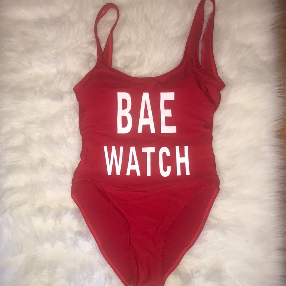 Iconic Baywatch inspired red one piece 🍒🍒
